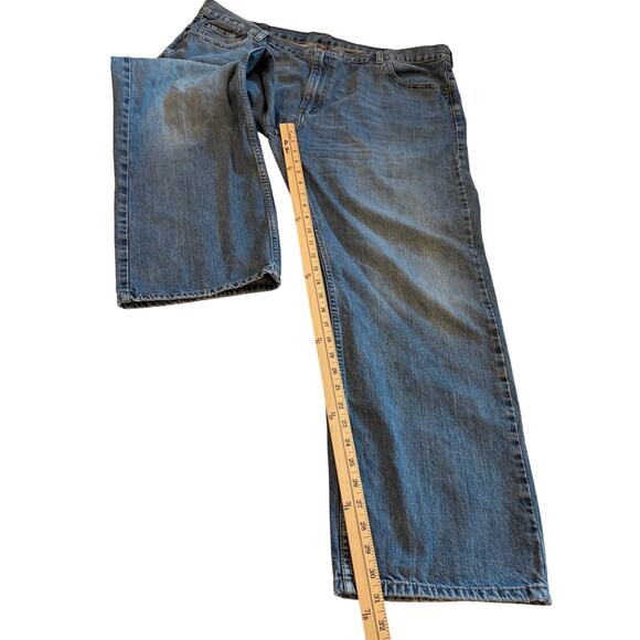 Levis 569 Jeans Mens 44x32 Blue Loose Fit Straight Leg 100% Cotton Denim - Picture 9 of 11